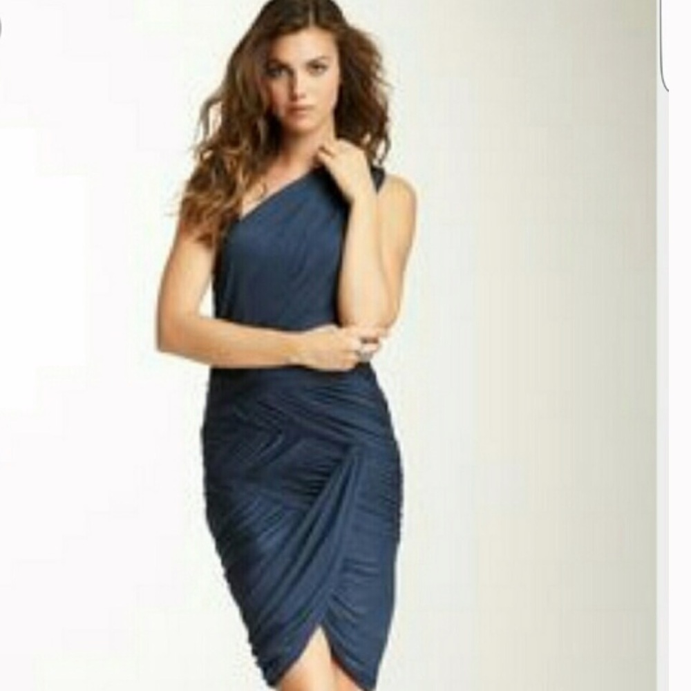 Halston Heritage XS Navy Cocktail Dress